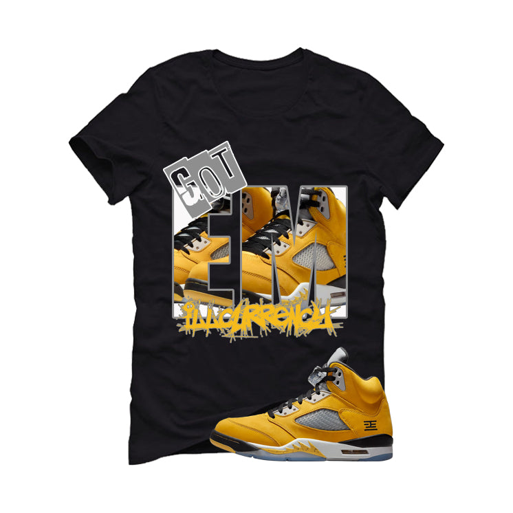 Air Jordan 5 Tokyo Matching T-Shirt, Sweatshirts & Hoodies Black T-Shirt (GOT EM)| illcurrency