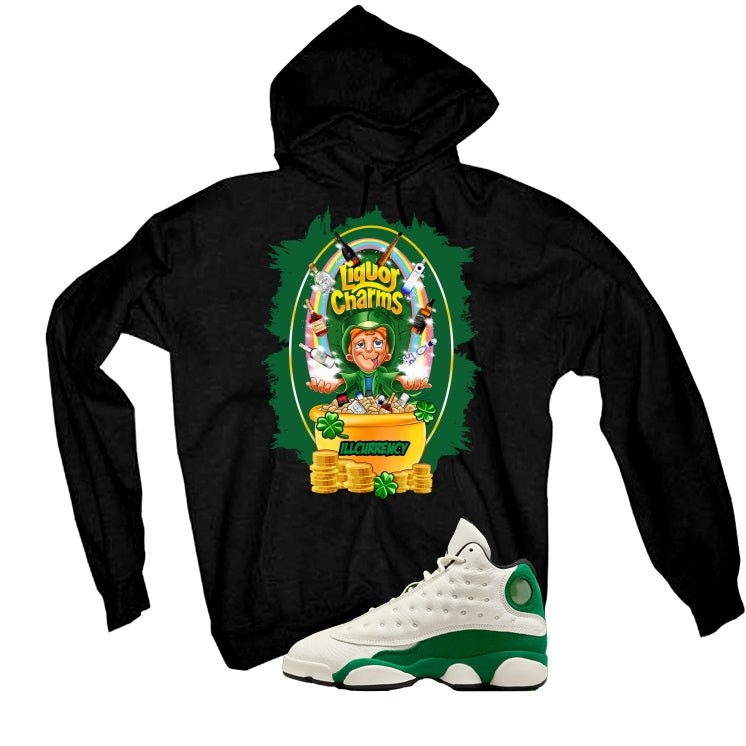 Air Jordan 13 GS Pine Green Black T-Shirt (Liquor Charms)| illcurrency