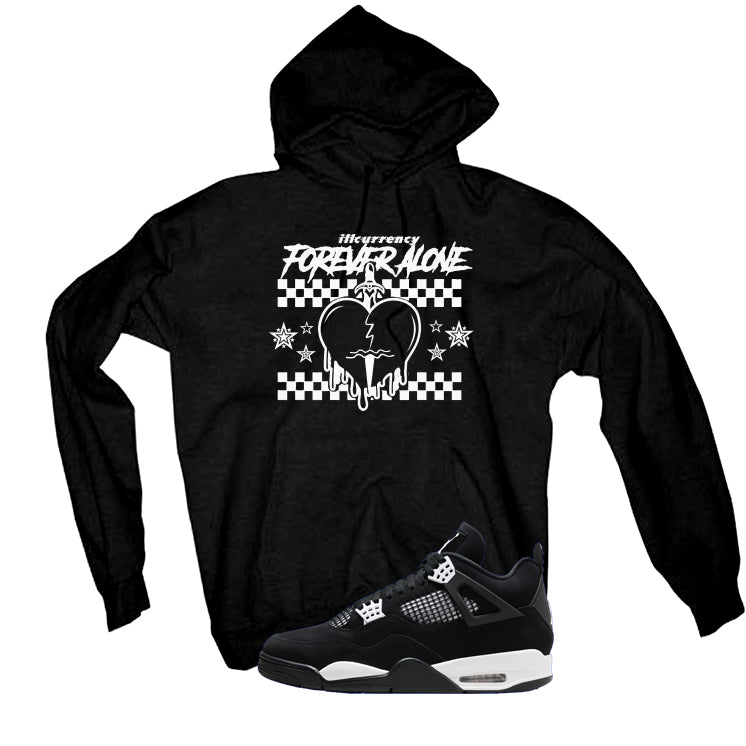 Air Jordan 4 White Thunder Black T-Shirt (Forever Alone)| illcurrency