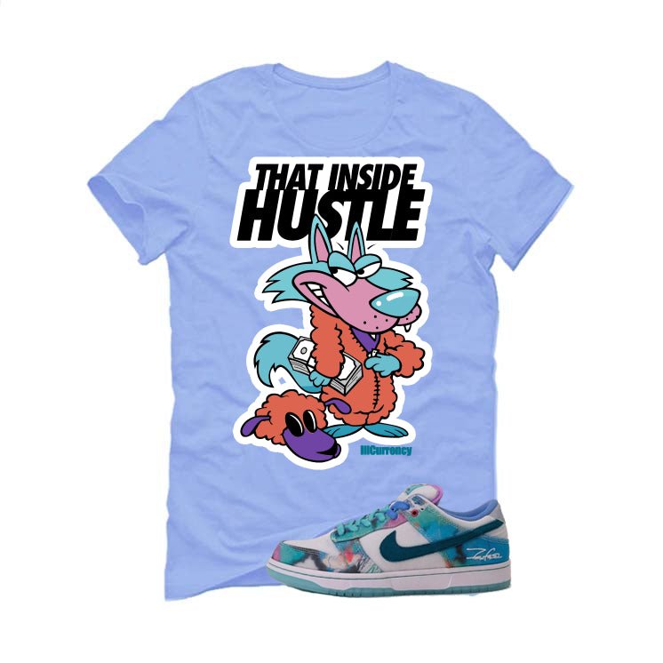 Futura Laboratories x Nike SB Dunk Low Carolina Blue T-Shirt (Inside Hustle)| illcurrency