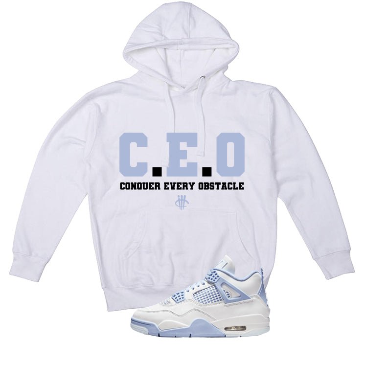 Air Jordan 4 WMNS Forget Me Not White T-Shirt (CEO)| illcurrency