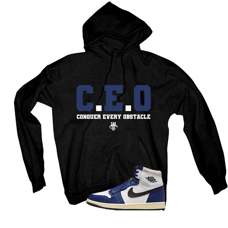 Air Jordan 1 Rare Air Deep Royal Blue Black T-Shirt (CEO)| illcurrency