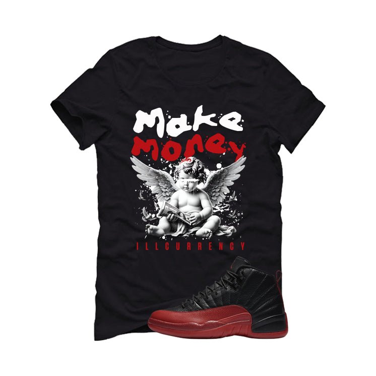 Air Jordan 12 Flu Game 2025 Black T-Shirt (Make Money)| illcurrency
