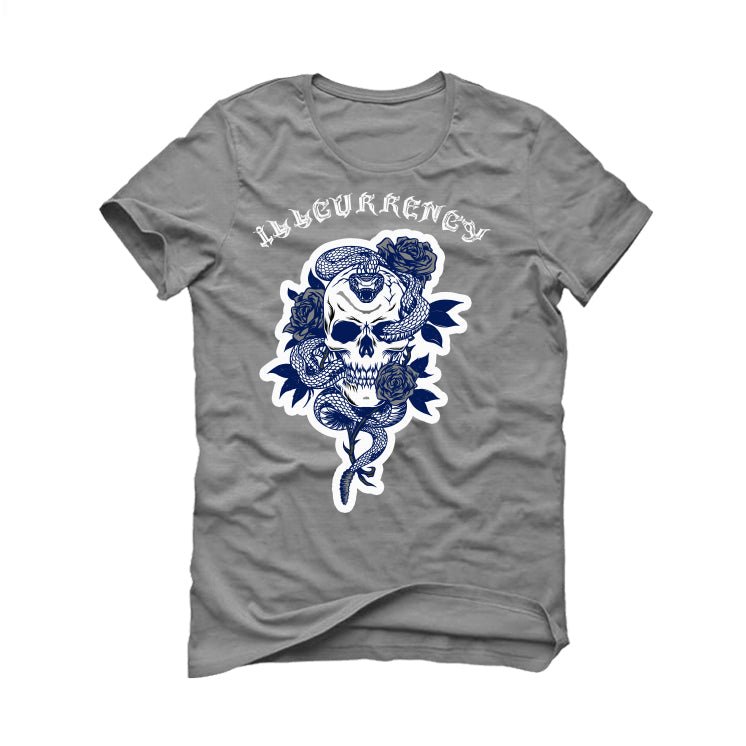 Air Jordan 5 “Georgetown” | illcurrency Grey T-Shirt (Skeleton Rose)