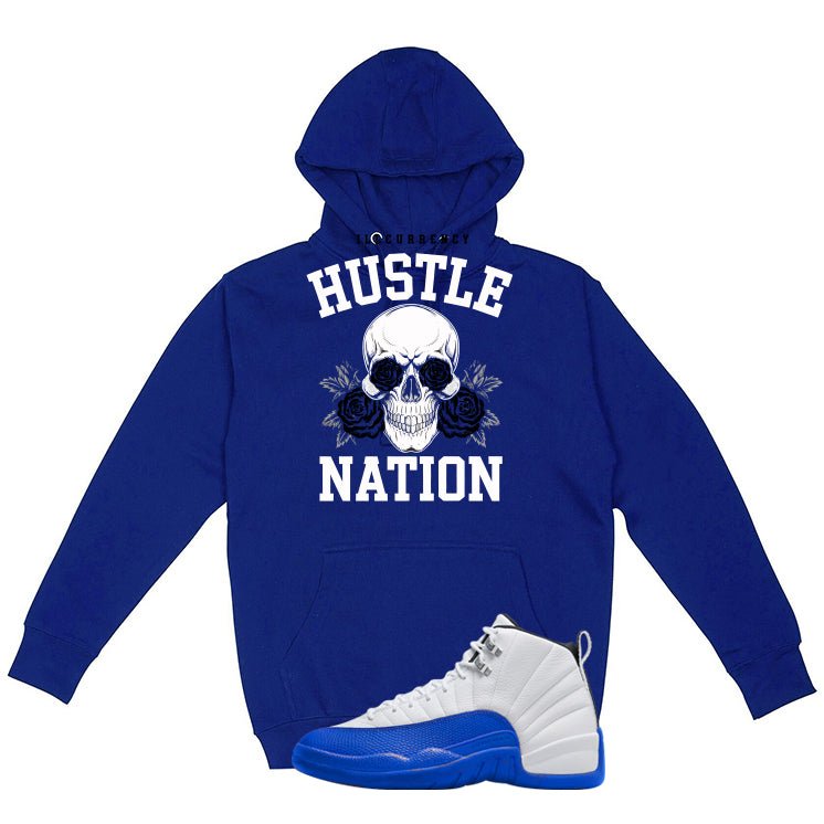 Air Jordan 12 Blueberry Royal Blue T-Shirt (Hustle Nation)| illcurrency