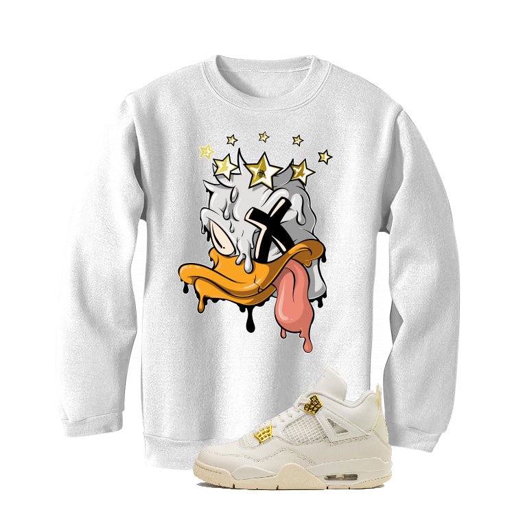 Air Jordan 4 WMNS “Metallic Gold” | illcurrency White T-Shirt (Ducked)