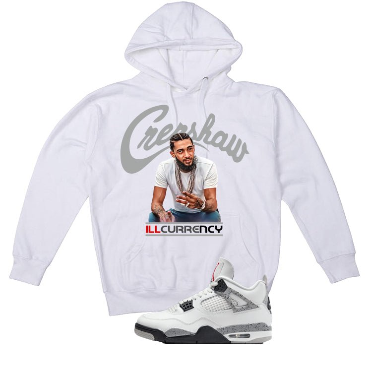 Air Jordan 4 White Cement White T-Shirt (Crenshaw)| illcurrency
