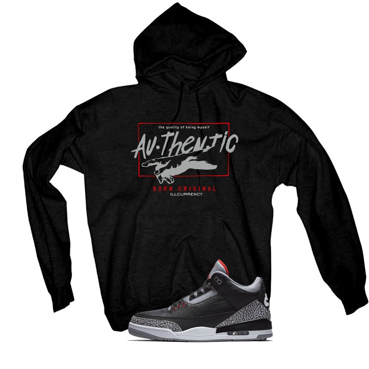 Air Jordan 3 Black Cement Black T-Shirt (Authentic)| illcurrency
