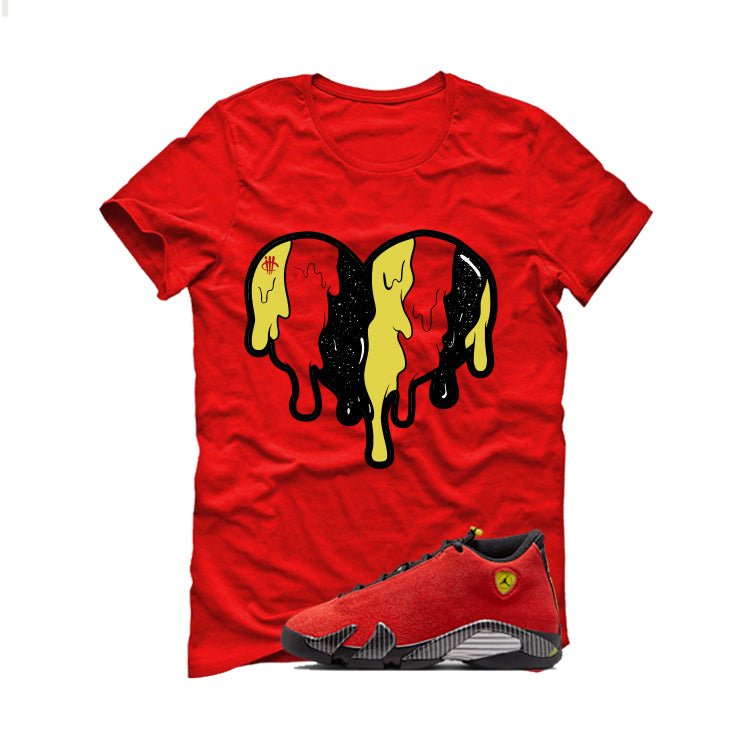 Air Jordan 14 Ferrari Red T-Shirt (Heart)| illcurrency