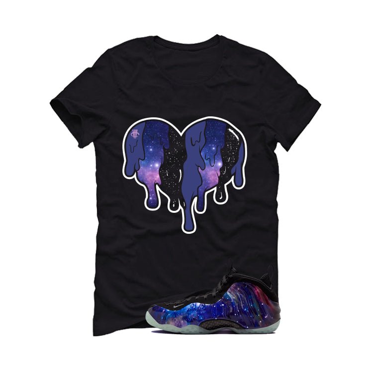 Nike Air Foamposite One Galaxy Black T-Shirt (Heart)| illcurrency