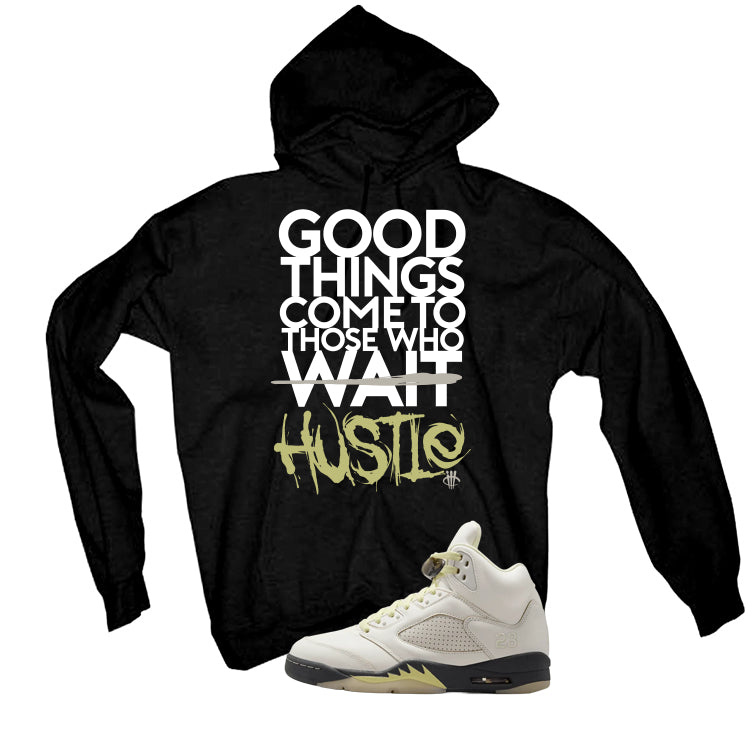 Air Jordan 5 WMNS Luminous Green Black T-Shirt (Good Things)| illcurrency