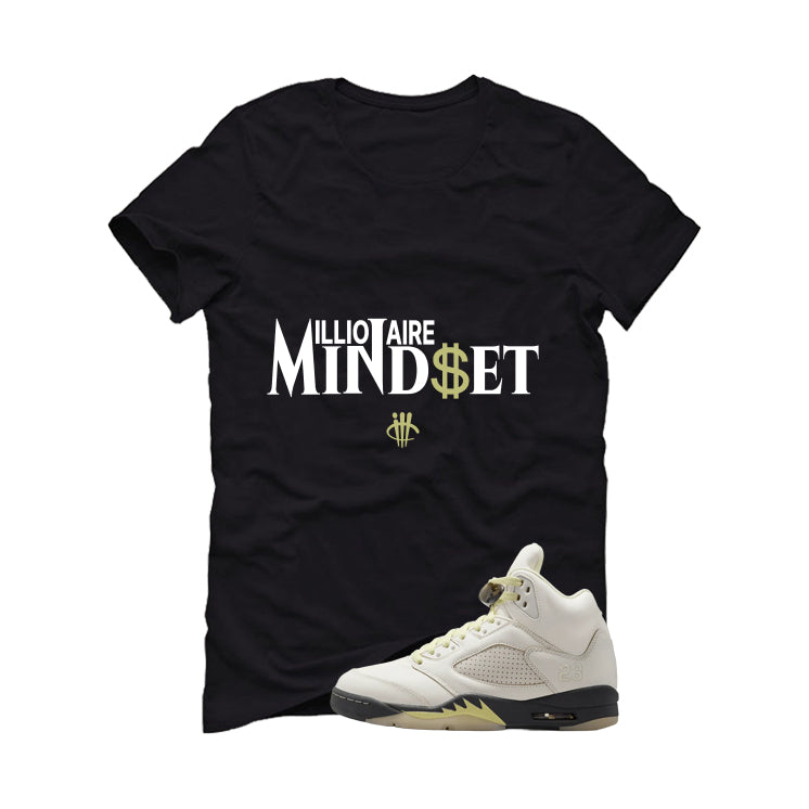 Air Jordan 5 WMNS Luminous Green Black T-Shirt (Millionaire Mindset)| illcurrency