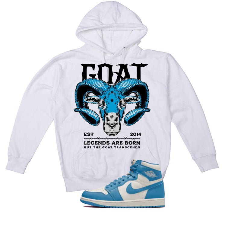 Air Jordan 1 High OG UNC Reimagined White T-Shirt (Goat)| illcurrency