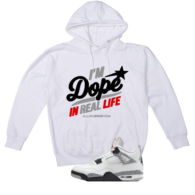 Air Jordan 4 White Cement White T-Shirt (DOPE)| illcurrency
