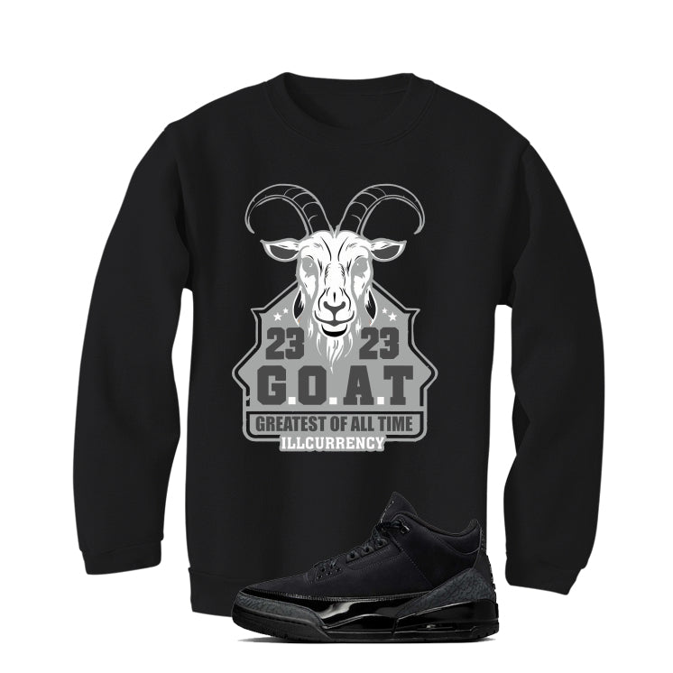 Air Jordan 3 Black Cat Black T-Shirt (GOAT 23)| illcurrency