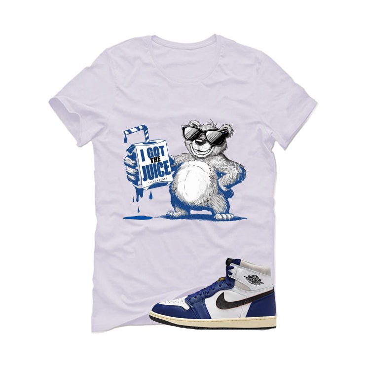 Air Jordan 1 Rare Air Deep Royal Blue White T-Shirt (I got the juice)| illcurrency