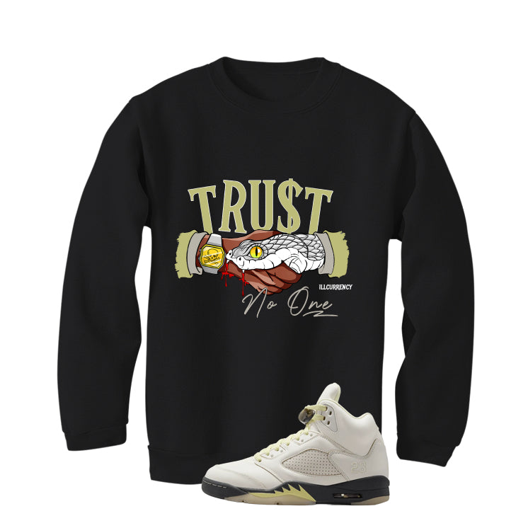 Air Jordan 5 WMNS Luminous Green Black T-Shirt (Trust No One)| illcurrency