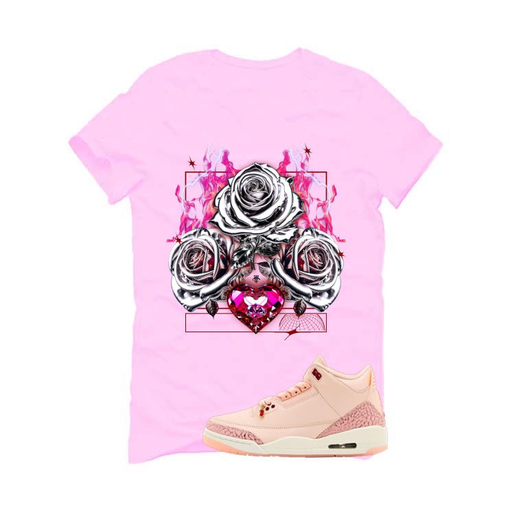Air Jordan 3 Valentine’s Day Pink T-Shirt (Silver Rose)| illcurrency