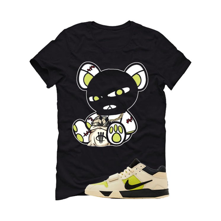 Travis Scott x Jordan Jumpman Jack Bright Cactus Black T-Shirt (Masked Teddy)| illcurrency