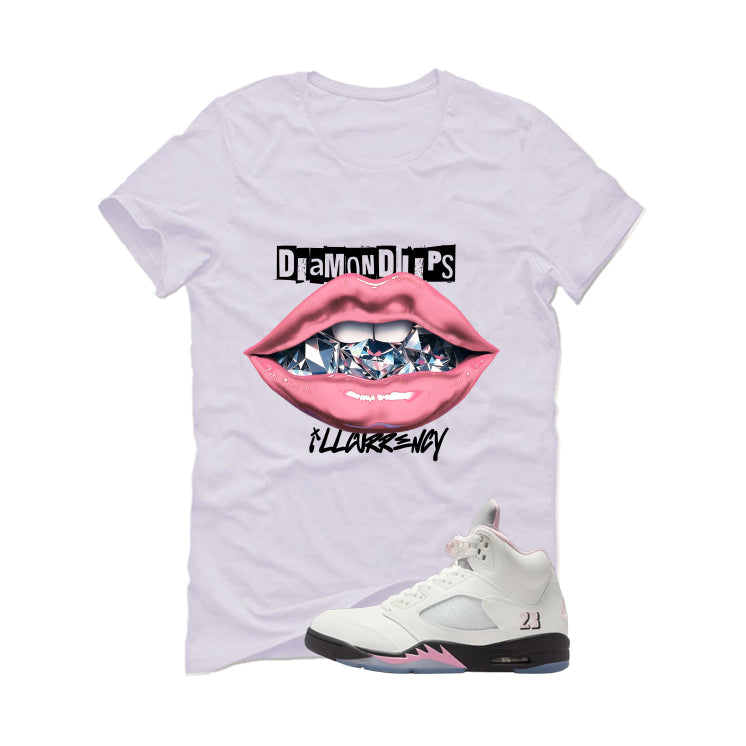 Air Jordan 5 OG 35th Anniversary Matching T-Shirt, Sweatshirts & Hoodies White T-Shirt (Diamond Lips)| illcurrency