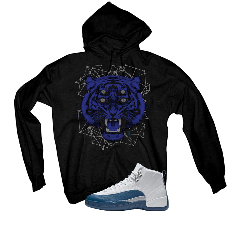Air Jordan 12 French Blue Black T-Shirt (Four Eyes)| illcurrency