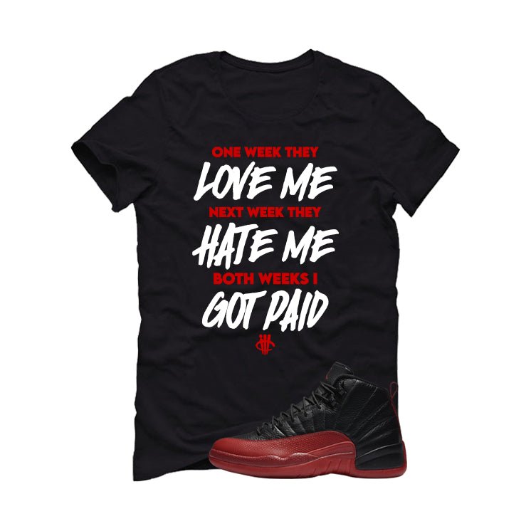 Air Jordan 12 Flu Game 2025 Black T-Shirt (Paid)| illcurrency