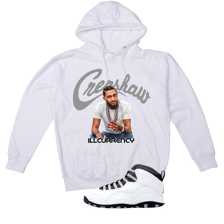 Air Jordan 10 OG Steel White T-Shirt (Crenshaw)| illcurrency
