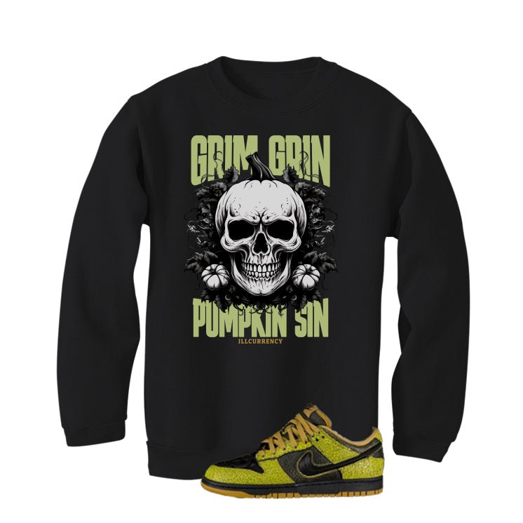 Nike Dunk Low Halloween Skull Black T-Shirt (Pumpkin Skull)| illcurrency