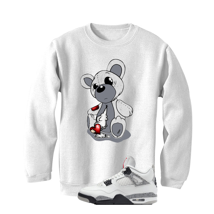 Air Jordan 4 White Cement White T-Shirt (Big Teddy)| illcurrency