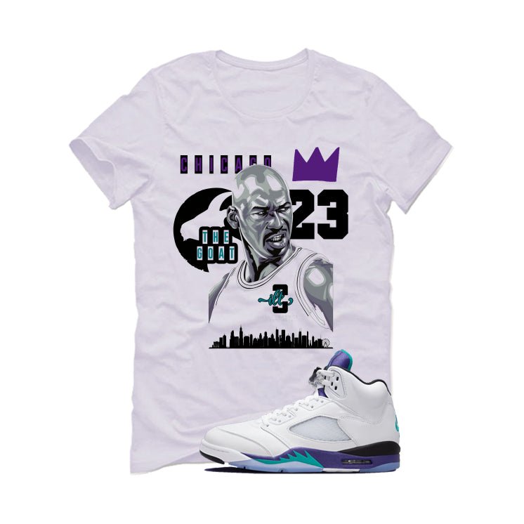 Air Jordan 5 OG Grape White T-Shirt (The Goat)| illcurrency