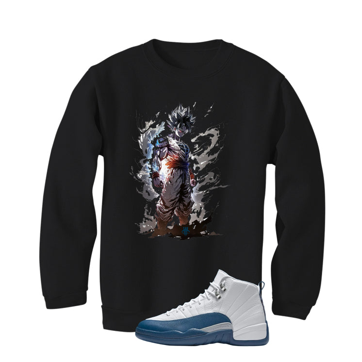 Air Jordan 12 French Blue Black T-Shirt (Goku)| illcurrency