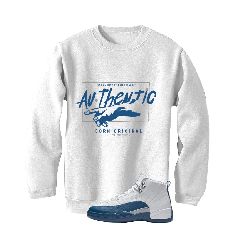 Air Jordan 12 French Blue White T-Shirt (Authentic)| illcurrency