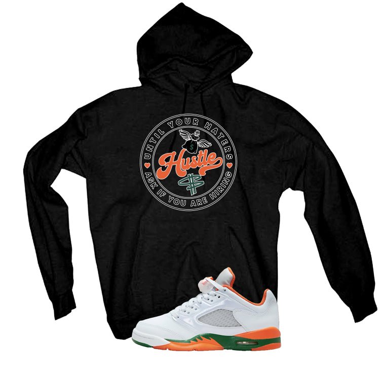 Air Jordan 5 GS Miami Hurricanes Black T-Shirt (Haters Catch Up)| illcurrency