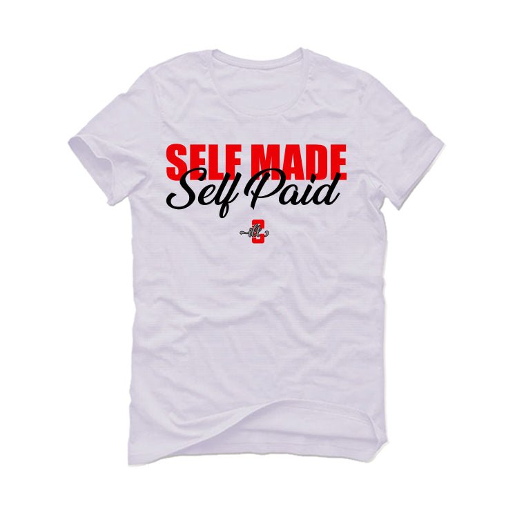 Air Jordan 4 "Red Cement" White T-Shirt (Self Made Self Paid)