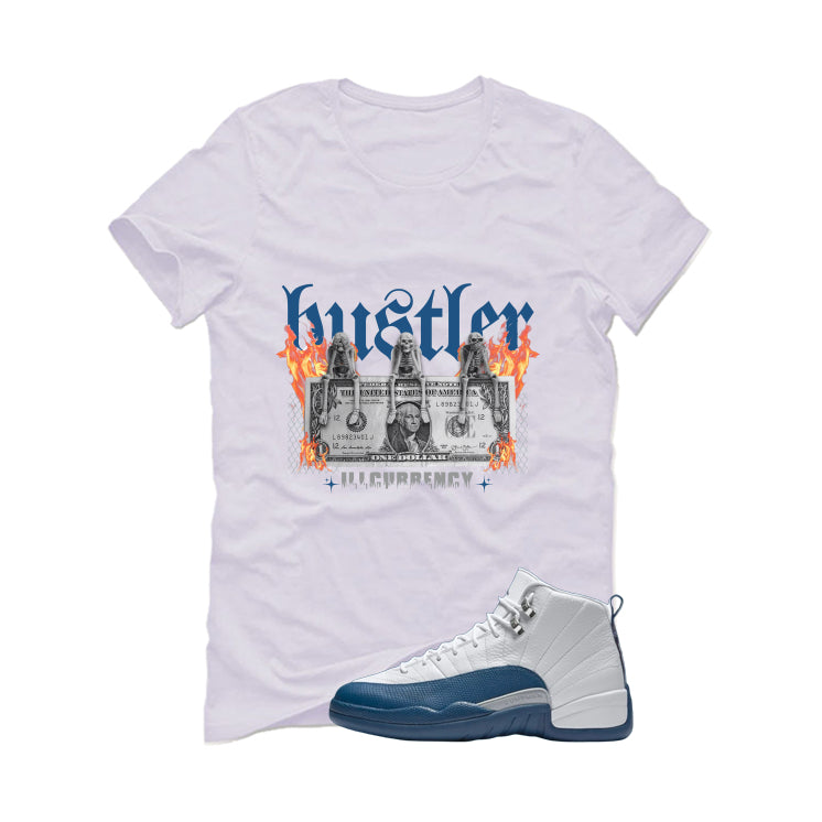 Air Jordan 12 French Blue White T-Shirt (See No Evil Hustler)| illcurrency