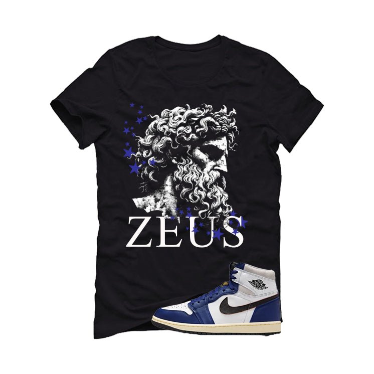 Air Jordan 1 Rare Air Deep Royal Blue Black T-Shirt (Zeus)| illcurrency
