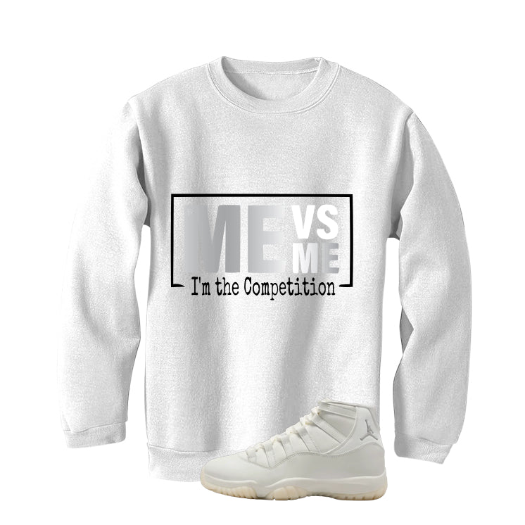 Air Jordan 11 WMNS Pearl Matching T-Shirt, Sweatshirts & Hoodies White T-Shirt (Me Vs Me)| illcurrency