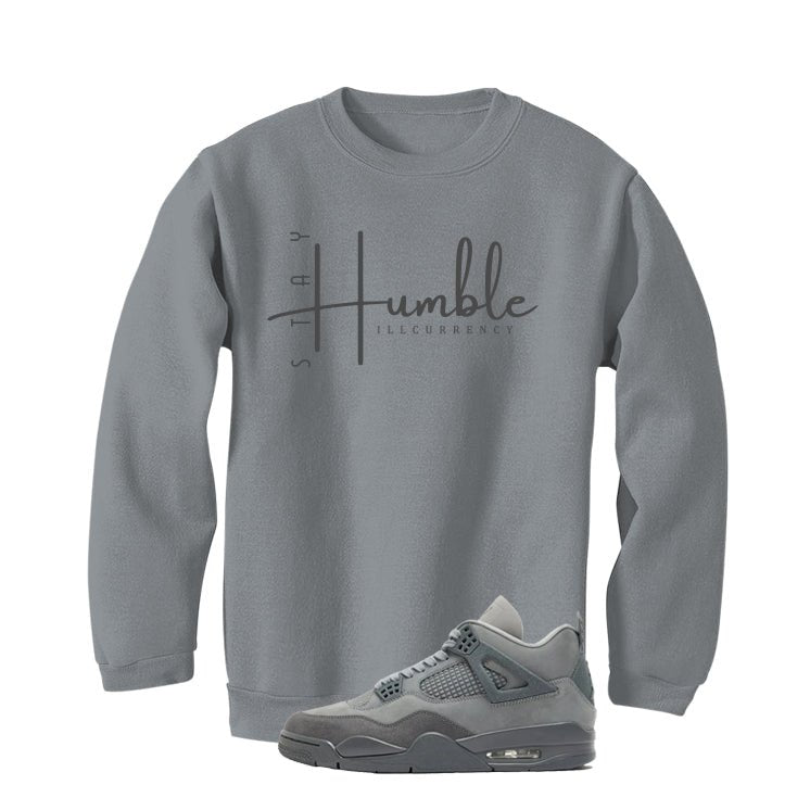Air Jordan 4 Paris Olympics Grey T-Shirt (Stay Humble)| illcurrency