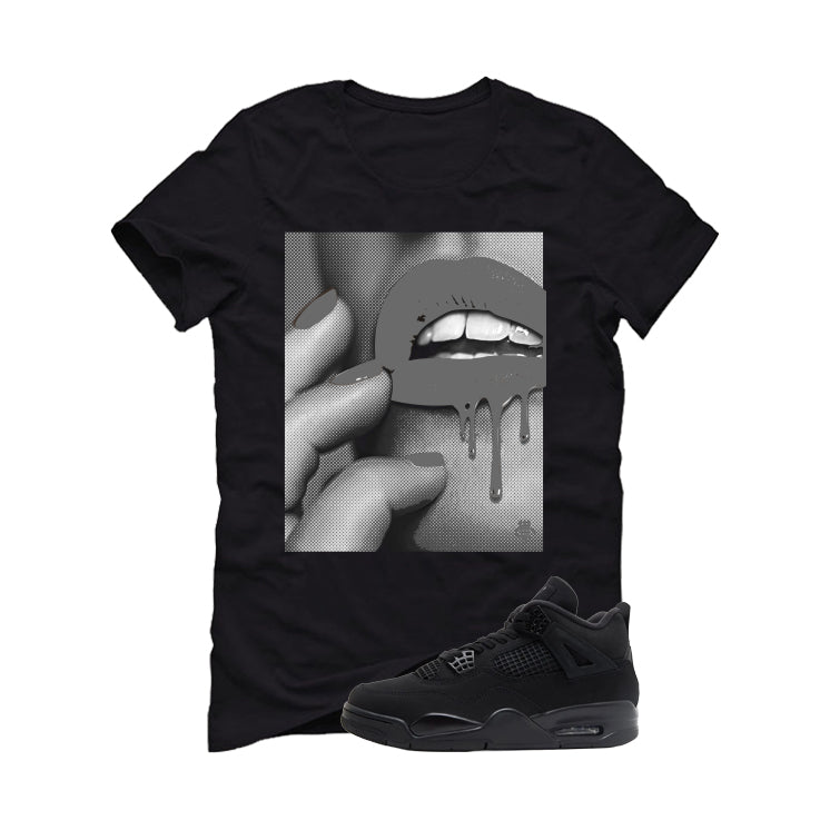 Air Jordan 4 Black Cat Matching T-Shirt, Sweatshirts & Hoodies Black T-Shirt (Touch)| illcurrency