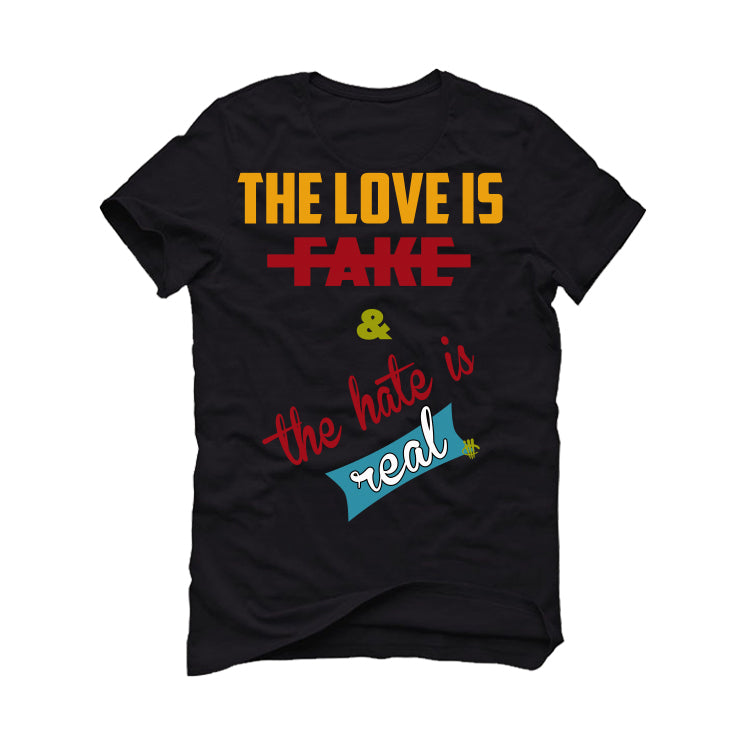 FroSkate x Nike SB Dunk High "All Love No Hate" Black T-Shirt (Love is Fake)