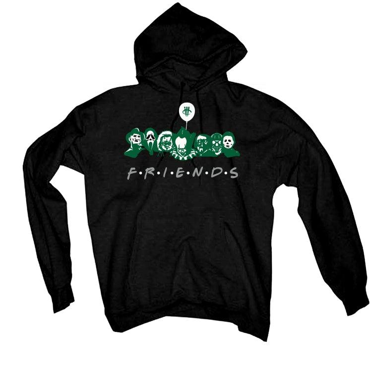 Air Jordan 3 “Pine Green” Black T-Shirt (Friends) - illCurrency Sneaker Matching Apparel