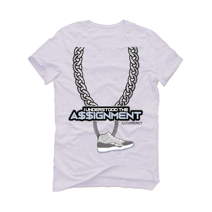 Air Jordan 11 Retro 'Cool Grey' 2021 White T-Shirt (I UNDERSTOOD THE ASSIGNMENT)