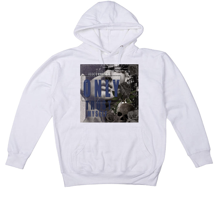 Air Jordan 11 WMNS “Midnight Navy” White T-Shirt (ONLY TRUST MYSELF)