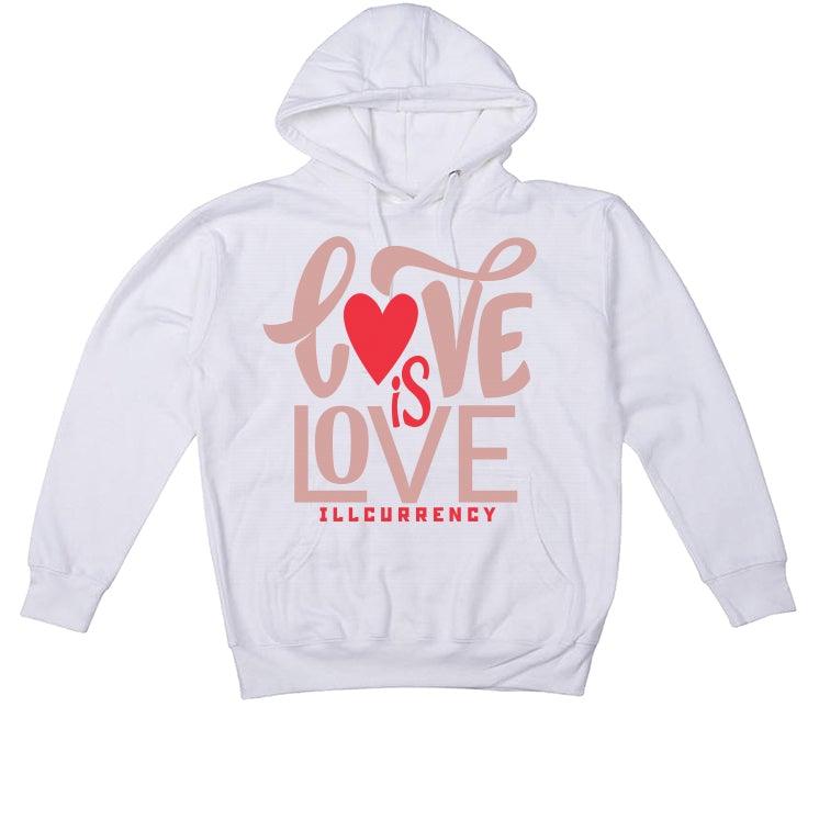 Air Jordan 3 “Rust Pink” 2021 White T-Shirt (love is love) - illCurrency Sneaker Matching Apparel