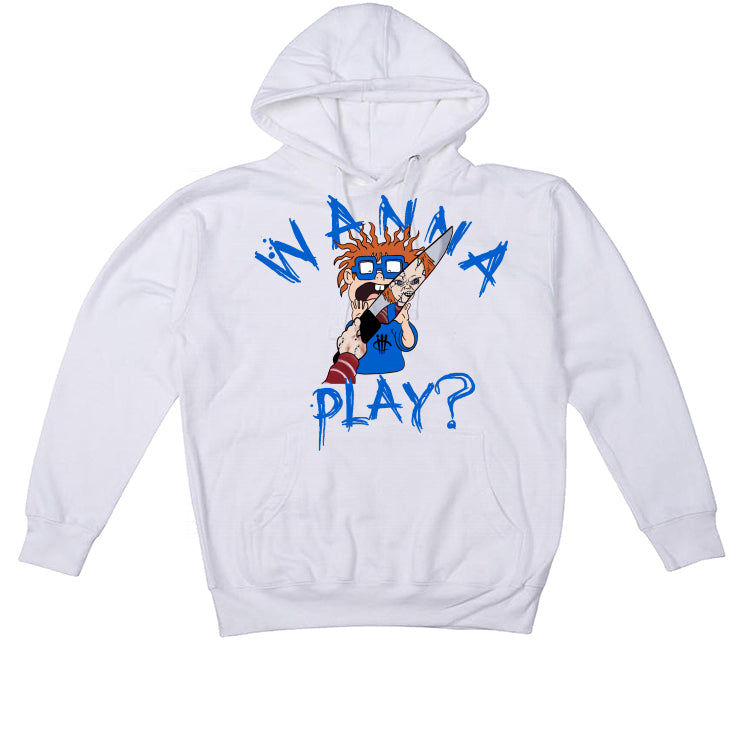 Air Jordan 5 “Racer Blue” White T-Shirt (WANNA PLAY)