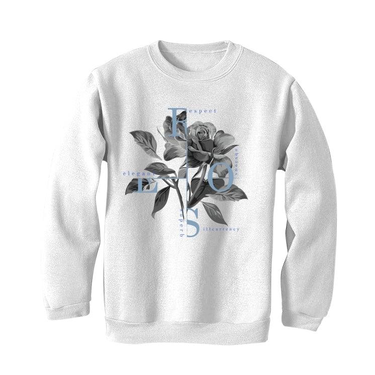 Air Jordan Retro 1 Retro High OG Hyper Royal White T-Shirt (Roses) - illCurrency Sneaker Matching Apparel