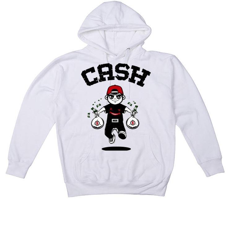 The Nike Air Foamposite Pro White/Black/Varsity Red White T-Shirt (Cash ) - illCurrency Sneaker Matching Apparel