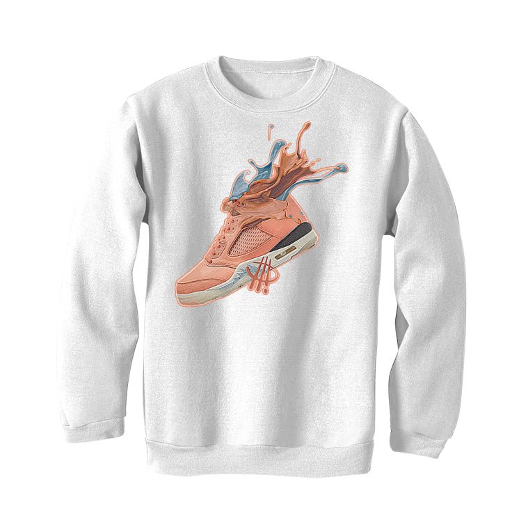 DJ Khaled x Air Jordan 5 “Crimson Bliss” | illcurrency White T-Shirt (KHALED SPLASH)