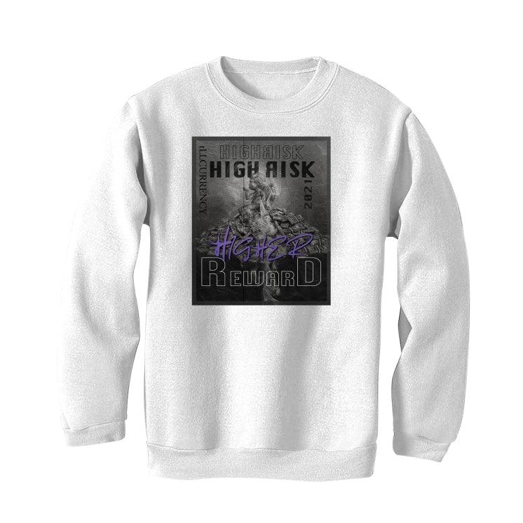 Air Jordan 1 Retro High OG “Court Purple” 2021 White T-Shirt (HIGHER REWARD) - illCurrency Sneaker Matching Apparel
