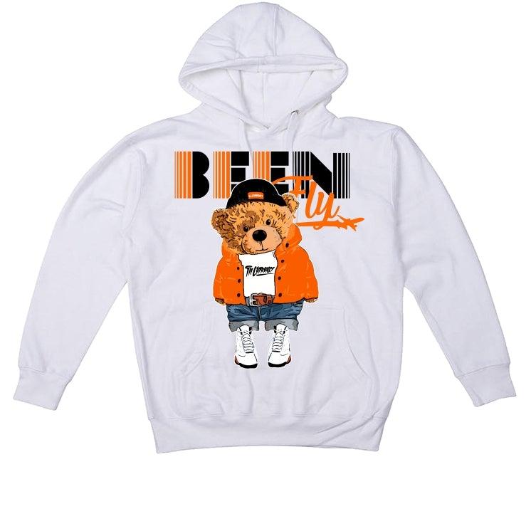 AIR JORDAN 13 RETRO (STARFISH) 2021 White T-Shirt (Been Fly bear) - illCurrency Sneaker Matching Apparel